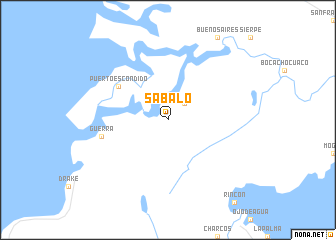 map of Sábalo