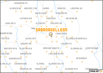 map of Sabana del León
