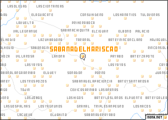 map of Sabana del Mariscao