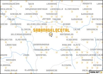 map of Sabana del Ocotal