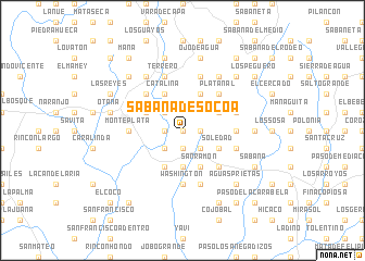 map of Sabana de Socoa