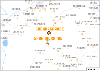 map of Sabana Grande