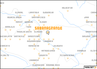 map of Sabana Grande