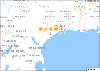 map of Sabana Lamar