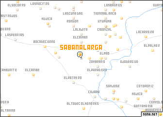 map of Sabana Larga