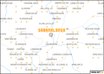 map of Sabana Larga