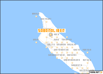 map of Sabana Liber