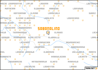 map of Sabana Lino