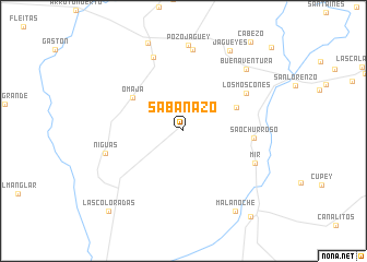 map of Sabanazo