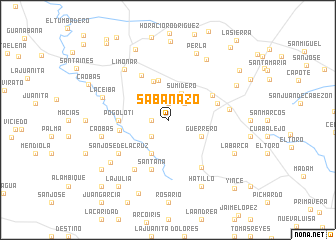 map of Sabanazo