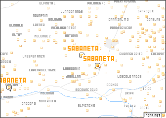 map of Sabaneta