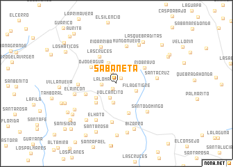 map of Sabaneta