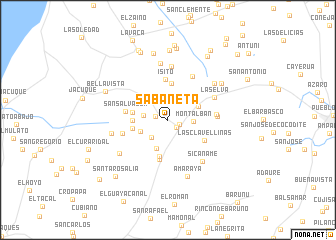 map of Sabaneta