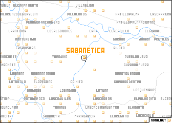 map of Sabanetica