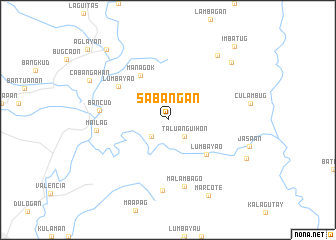 map of Sabangan