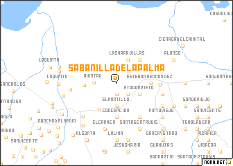 map of Sabanilla de la Palma