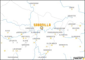 map of Sabanilla