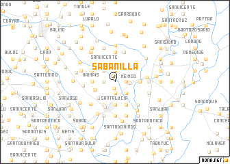 map of Sabanilla