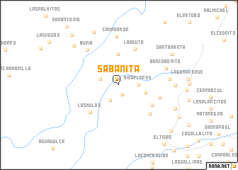 map of Sabanita