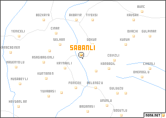 map of Sabanlı