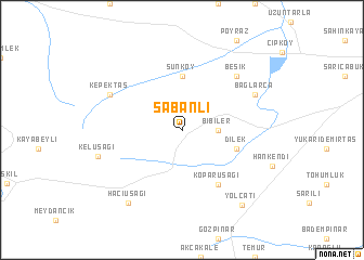 map of Şabanlı