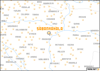map of Šaban Mahala