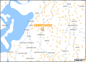 map of Saban Shāh