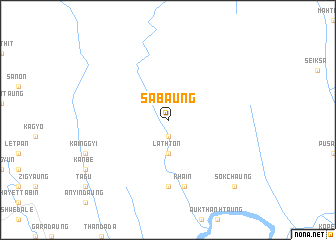 map of Sabaung