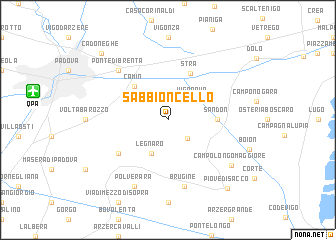 map of Sabbioncello