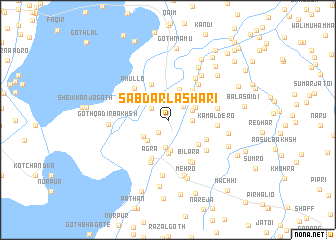 map of Sabdār Lashāri