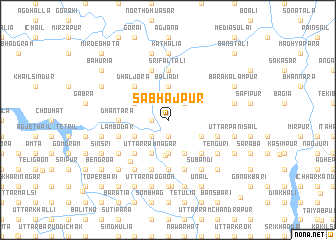 map of Sābhājpur