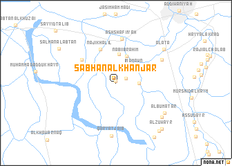 map of Sabhān al Khanjar