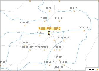 map of Sabierivier