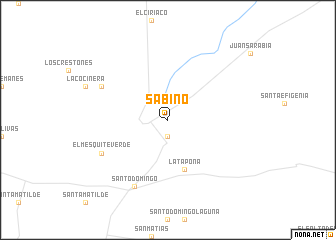 map of Sabino