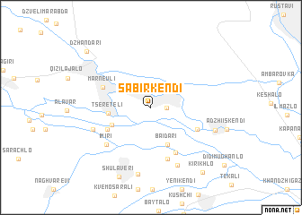 map of Sabirkʼendi