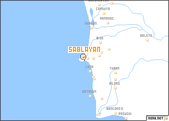 map of Sablayan