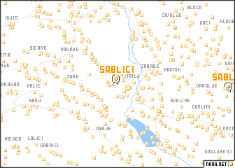 map of Sablići