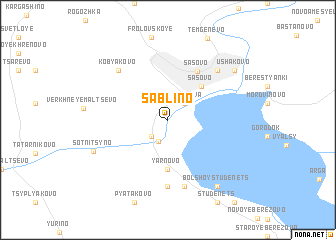 map of Sablino