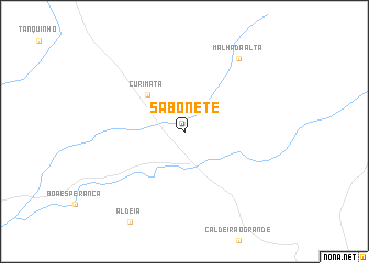 map of Sabonete