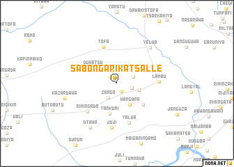 map of Sabon Gari Katsalle