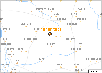 map of Sabongari