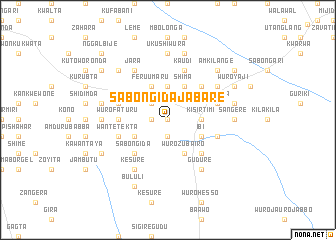 map of Sabongida Jabare