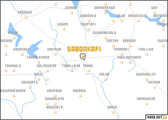 map of Sabon Kafi