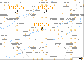 map of Sabon Layi