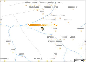 map of Sabonogari Njoma