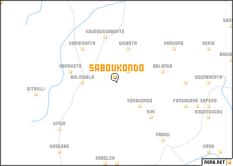map of Saboukondo