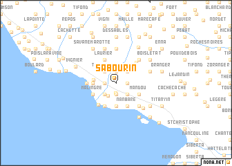 map of Sabourin