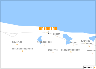 map of Şabrātah
