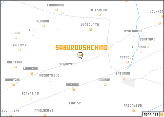 map of Saburovshchino