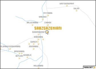 map of Sabz Gaz-e Mīānī